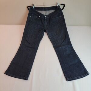 7 For All Mankind Flare Leg‎ Jeans Dark Wash Denim Women's Size